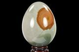 Polished Polychrome Jasper Egg - Madagascar #134590-1